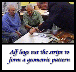 Alf lays out pattern
