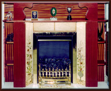 Peters marquetry fireplace 2