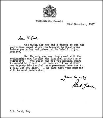First Buckingham Palace letter