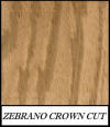 Zebrano crown cut - Astronium Fraxiniofolium